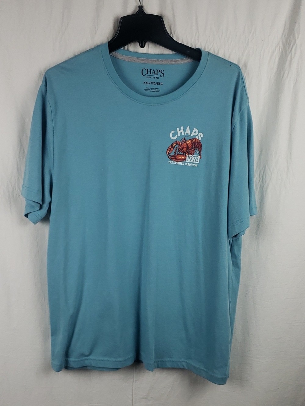 Chaps Men’s XXL Lobster Blue T-Shirt